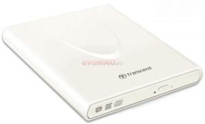 Transcend - DVD-Writer Portable 8X&#44; Slim&#44; USB 2.0&#44; Retail (White)