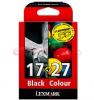 Lexmark - Pachet de doua cartuse de imprimare moderata negru si color-23110