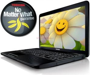Toshiba - Laptop Satellite C660-120 (Intel Celeron Duo T3500, 15.6", 2GB, 250GB, Windows 7 HP 64, Negru)