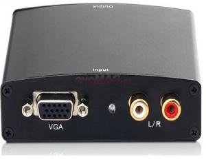 AVS - Convertor VGA + R/L Audio la HDMI