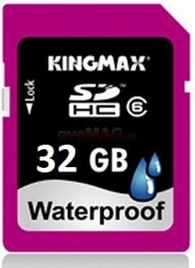 Kingmax - Card SDHC 32GB (Class 6) Impermeabil