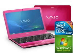 Sony VAIO - Promotie Laptop VPCEA1S1E/P (Roz) (Core i3) + CADOURI