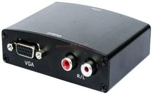 AVS - Convertor HDMI la VGA + R/L Audio