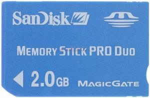 SanDisk - Cel mai mic pret! Memory Stick Pro Duo 2GB