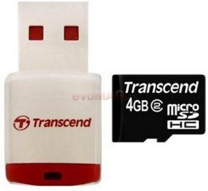 Transcend - Card micro SDHC Class2 4GB