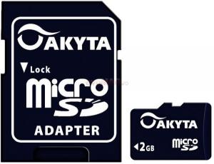 Akyta - Card microSD 2GB Clasa 2 cu adaptor