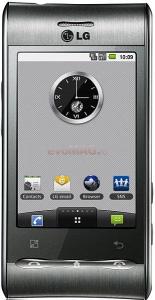 LG - Telefon Mobil GT540, 600MHz, Android OS v1.6, TFT resistive touchscreen 3.0'', 3.15MP, 139MB (Argintiu)