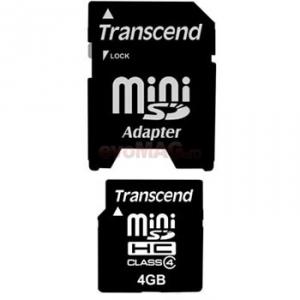 Transcend - Card miniSD 4GB