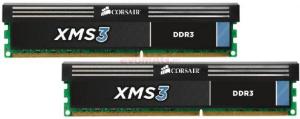Corsair -   Memorii Corsair XMS3 DDR3, 2x4GB, 1600 MHz, CL11