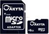 Akyta - card microsd 8gb clasa 4 cu adaptor