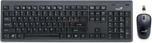 Genius - Kit Tastatura si Mouse Wireless Slimstar 8010 (Negru)