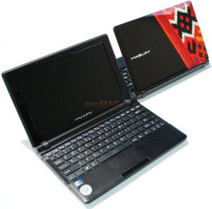 Maguay -  Laptop MyWay N10.01m (Intel Atom N550, 10.1", 2GB, 320GB, Intel GMA 3150, Negru cu design artistic)
