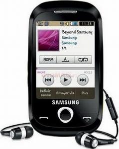 Samsung -  Telefon Mobil Samsung S3653&#44; TFT capacitive touchscreen 2.8&quot;&#44; 2MP&#44; 50MB (Negru)