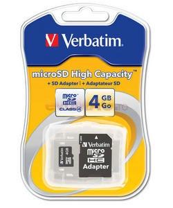 Verbatim - Cel mai mic pret! Card Micro SD Class4 4GB
