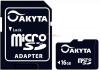 Akyta - card microsd 16gb clasa 4 cu adaptor