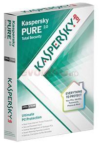 Kaspersky -  Antivirus Pure 2.0 EEMEA Edition 3-Desktop 1 year Renewal Download Pack