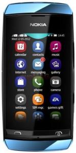 NOKIA - Telefon Mobil NOKIA  Asha 305, TFT resistive touchscreen 3", 2MP, 10MB, Dual Sim (Albastru)