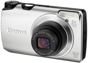 Canon - Promotie Camera Foto Digitala PowerShot A3300 IS (Argintie) + CADOURI