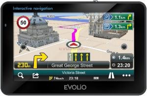 Evolio -  Sistem de Navigatie X-Slim&#44; 533 MHz&#44; Microsoft Windows CE 6.0&#44; TFT LCD Touchscreen 5&quot;&#44; Fara Harta