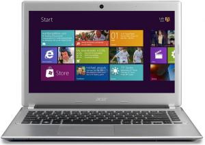 Acer - Laptop Acer  Aspire V5-471PG-53316G50Mass (Intel Core i5-3317U, 14"Multi-Touch, 6GB, 500GB, nVidia GeForce GT 620M@1GB, USB 3.0, HDMI, Win8 64-bit, Argintiu)