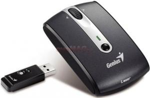 Genius - Mouse Laser Wireless Traveler 915 (Negru)