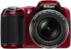 Nikon - aparat foto digital coolpix l810 (rosu) poze 3d  + cadouri