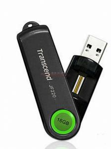 Transcend - Stick USB JetFlash 220, 16GB (Verde)