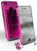 Cellular line - husa chrome pentru iphone 4 (roz)