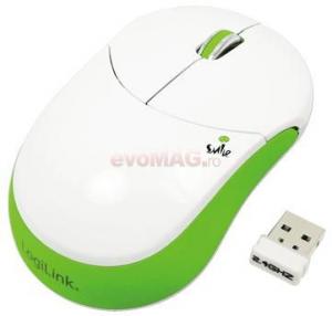 LogiLink - Mini Mouse Optic Wireless Smile ID0074 (Verde)