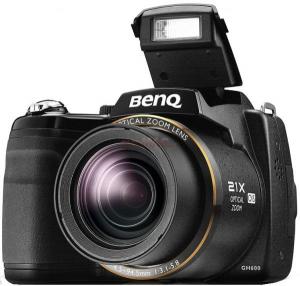 BenQ -    Aparat Foto Digital GH600 (Negru), Zoom Optic 21x, Filmare HD, + Geanta