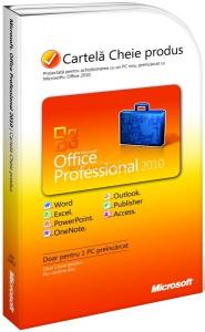 Microsoft -  Office Professional 2010, Limba Romana, Licenta PKC
