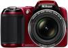 Nikon - aparat foto compact coolpix l810 (rosu) poze 3d  + cadouri