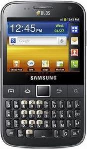 Samsung - RENEW! Telefon Mobil Samsung B5512 Galaxy Y Pro, 832 MHz, Android 2.3, TFT capacitive touchscreen 2.6", 3.15MP, 160MB, Dual SIM (Negru)
