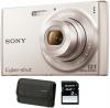Sony -  aparat foto digital w510 (argintiu) + husa +