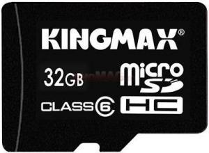 Kingmax - Card Kingmax microSDHC 32GB (Class 6) + Adaptor SD