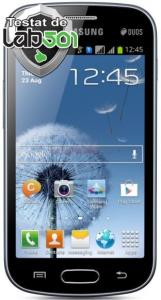 Samsung -  Telefon Mobil Samsung Galaxy S Duos S7562, Cortex A5 1GHz, Android 4.0 ICS, TFT capacitiv touchscreen 4", 4GB, Wi-Fi, 3G, Dual Sim, Dual Stand-by (Negru)