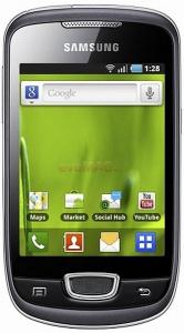 Samsung - Telefon Mobil Samsung S5570 Galaxy Mini, 600MHz, Android 2.2, TFT capacitive touchscreen 3.14", 3.15MP, 160MB (Gri)