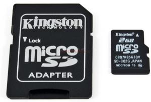 Kingston - Card MicroSD 2GB + Adaptor SD