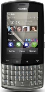 NOKIA - Telefon Mobil NOKIA Asha 303, 1 GHz, Symbian S40, TFT capacitive touchscreen 2.6", 3.2MP, 170MB (Argintiu)