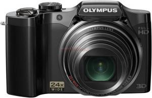 Olympus - Camera Foto SZ-30MR (Neagra) Filmare Full HD, Poze 3D + CADOURI