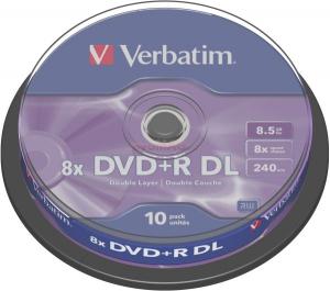 Verbatim - Blank DVD+R Double Layer (Pachet 10 bucati)