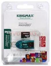 Kingmax -  Card microSDHC 16GB (Class 6) + Card Reader CR03