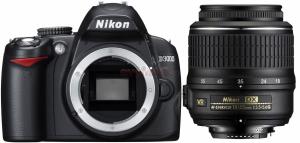 NIKON - Promotie D-SLR D3000 Body +  Obiectiv 18-55mm VR   (cu Stabilizator Imagine) + CADOU