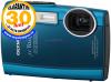 Olympus - camera foto tough-3000 (albastra)  subacvatica  + card