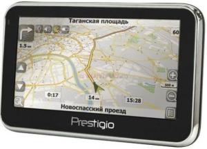 Prestigio - Cel mai mic pret!  Sistem de Navigatie GeoVision 4300, 468 MHz, Microsoft Windows CE 5.0, TFT Touchscreen 4.3", Fara Harta