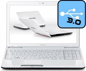 Toshiba - Promotie Laptop Satellite L750-1NJ (Core i7-2670QM, 15.6", 6GB, 750GB, nVidia GT 525M@2GB, HDMI, USB 3.0, Win7 HP 64, Alb)