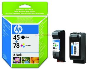 HP - Cartus cerneala HP 45/78 (Negru/Color)