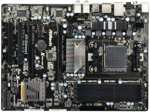 ASRock - Placa de baza 970 Extreme3, AMD 970 + SB950, AM3+, DDR III, PCI-E 16x, SATA III, USB 3.0