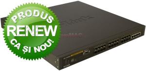 D-Link - RENEW!  Switch DXS-3326GSR, 24 porturi SFP Gigabit, 4 porturi Gigabit, Port consola RS-232, Carcasa metalica 1U 19 inch
