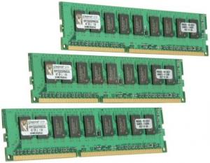 Kingston - Memorii DDR3, 3x1GB, 1333MHz, CL9